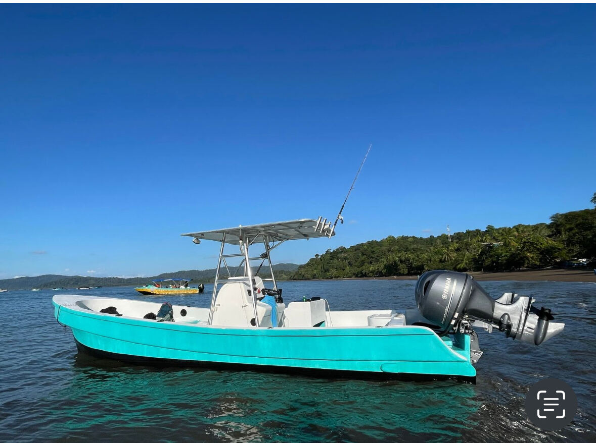 The Thresher Shark anchored off the coast of Drake Bay