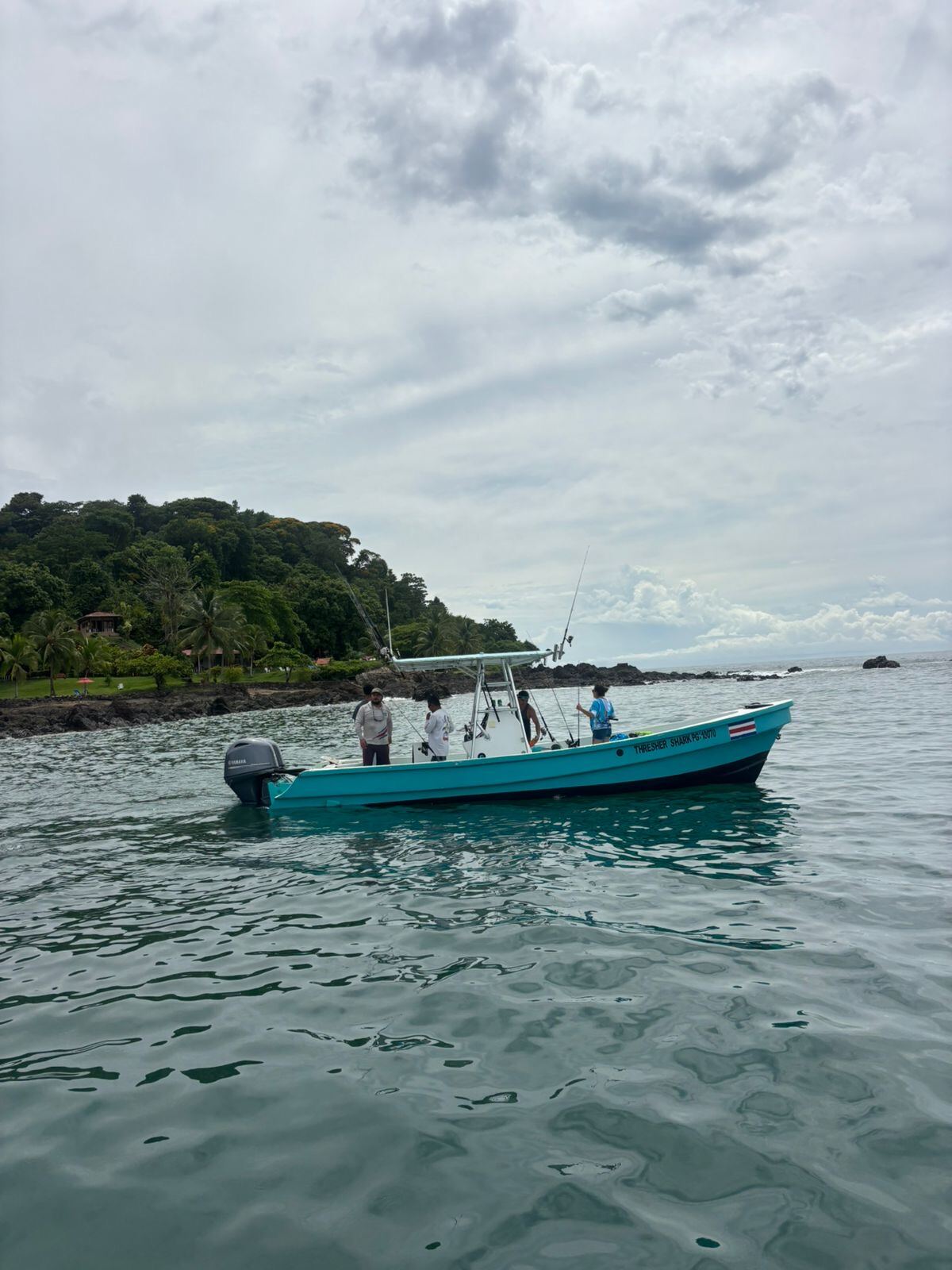 Crew ready to depart in Drake Bay